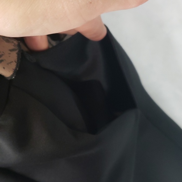 VTG JOYCE SPORTSWEAR black midi skirt size 5/6 - Picture 5 of 8